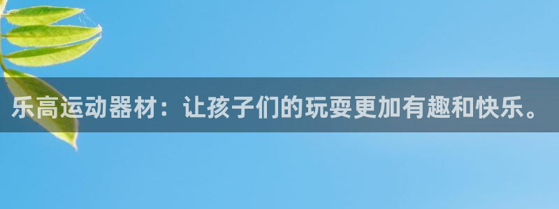 凯捷体育科技：乐高运动器材：让孩子们的玩耍更加有趣和