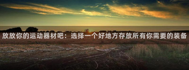 凯捷体育平台：放放你的运动器材吧：选择一个好地方存放所有你需