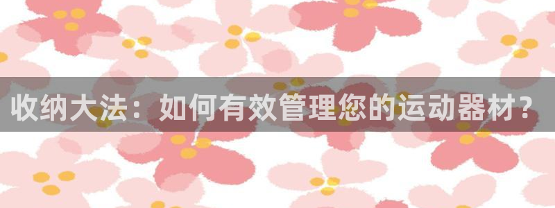 凯捷体育平台注册流程图：收纳大法：如何有效管理您的运动器材？