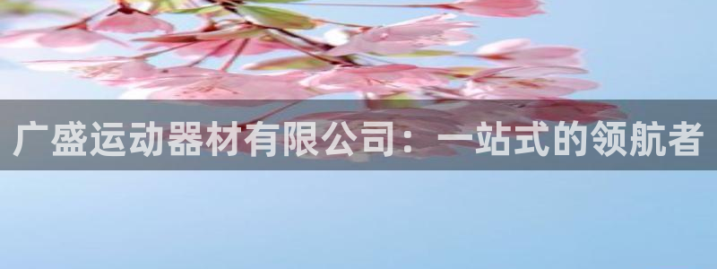 凯捷体育娱乐下载：广盛运动器材有限公司：一站式的领航
