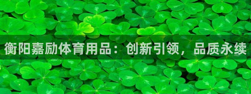 凯捷体育注册：衡阳嘉励体育用品：创新引领，品质永续