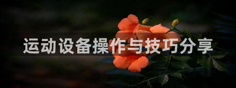 凯捷体育开户：运动设备操作与技巧分享